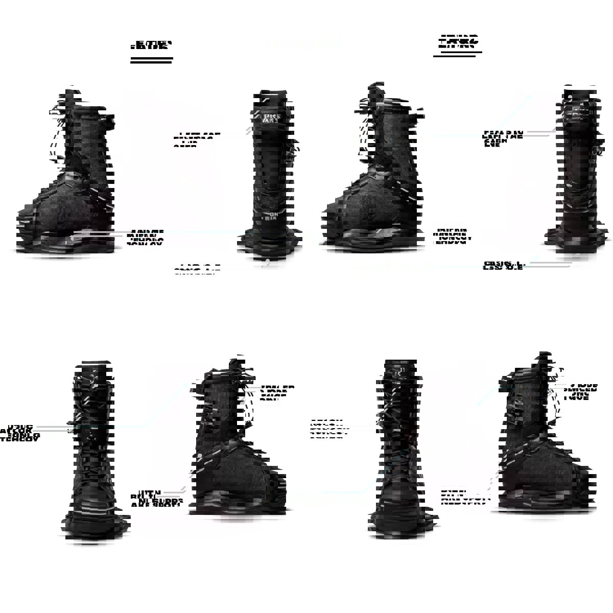 Ronix Parks 135 cm pacchetto da wakeboard con attacchi Parks 10