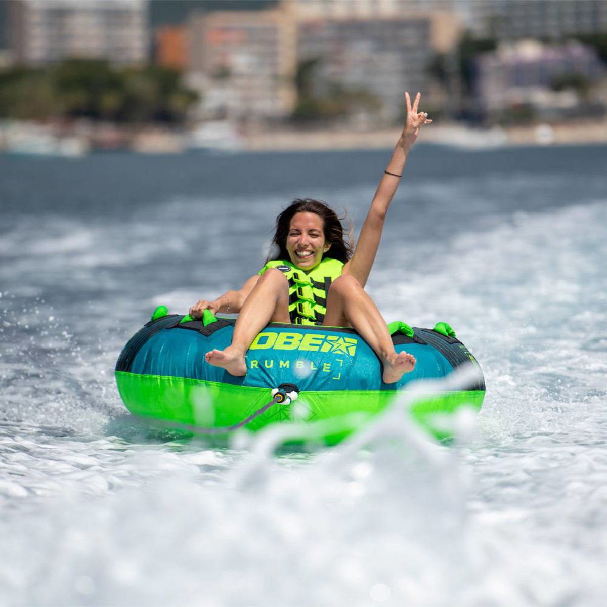 Jobe Rumble funtube 1 persona teal pacchetto 4