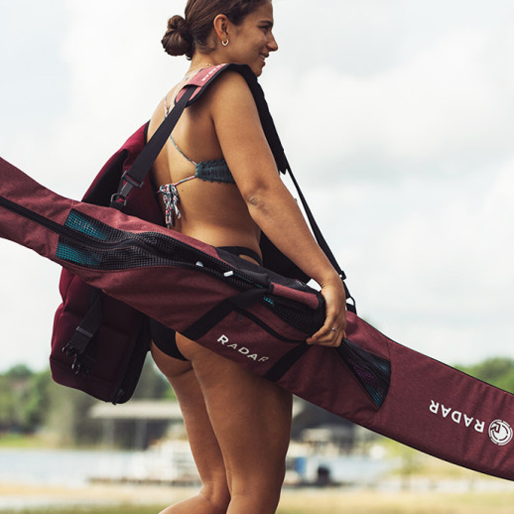 Radar borsa da sci slalom imbottita 63-67 pollici rosa 6