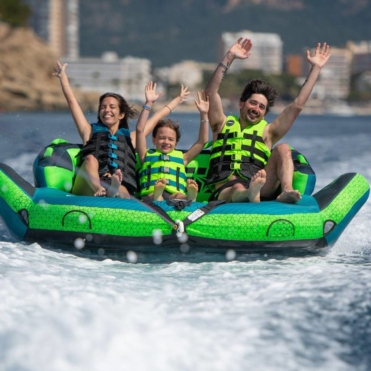 Jobe 4 giubbotto di salvataggio con fibbia verde lime 5