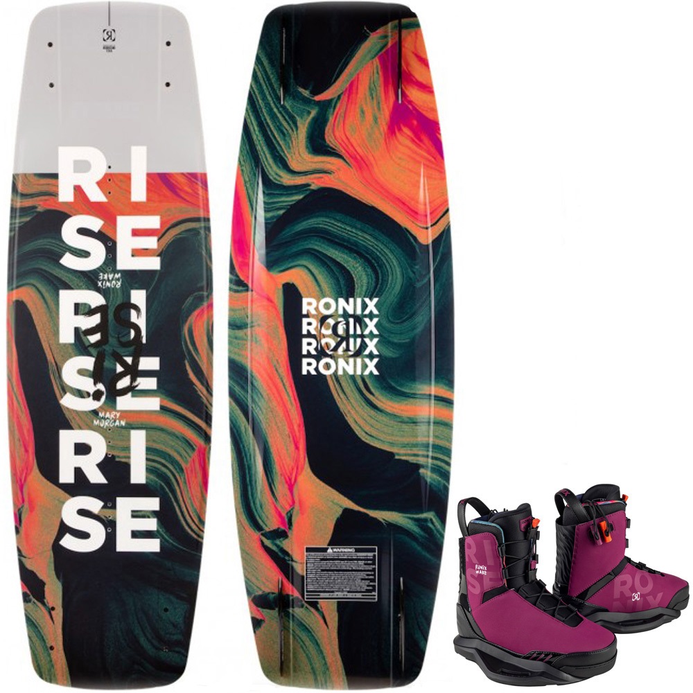 Ronix Set wakeboard Rise 132 cm con attacchi Rise Intuition foto 1