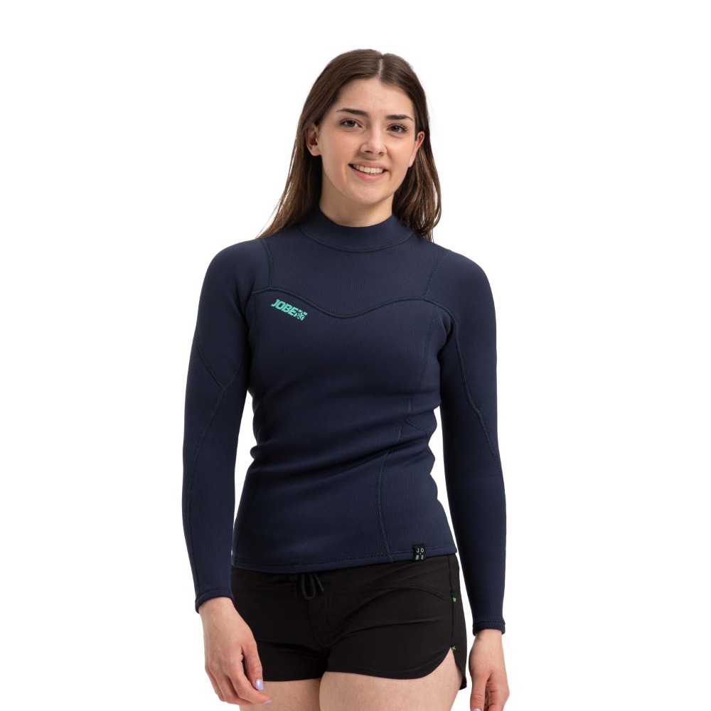 Top in neoprene a manica lunga da donna