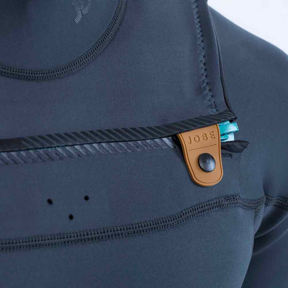 Jobe Perth Shorty 2/3MM muta uomo grigia con cerniera frontale 4