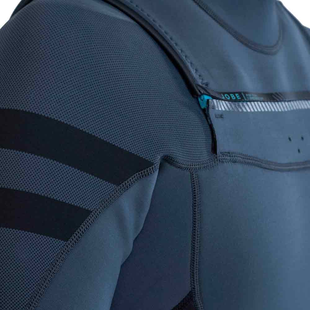 Jobe Perth Shorty 2/3MM muta uomo grigia con cerniera frontale 5