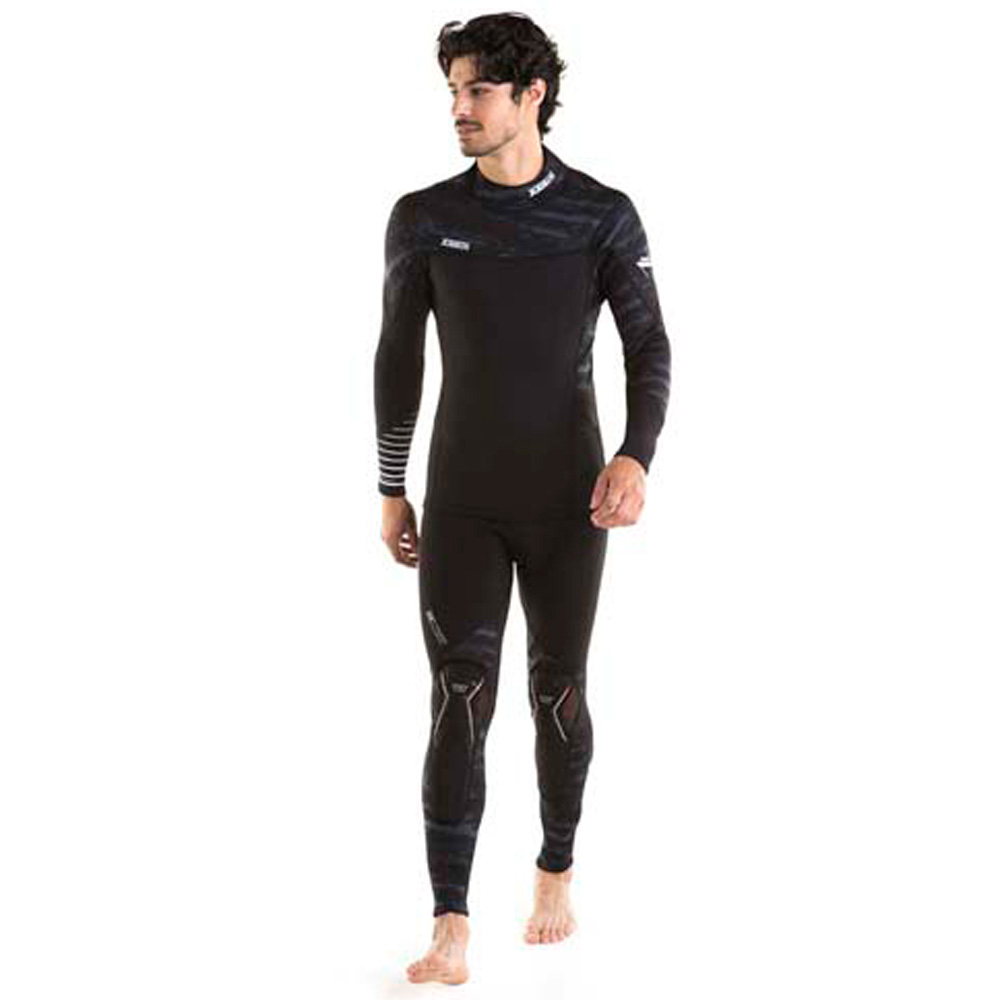 toronto giubbotto a getto 2mm zip laterale nero