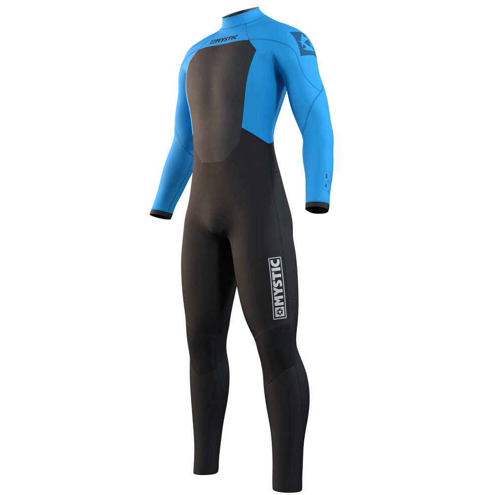 Star Fullsuit 3/4mm muta da uomo blu con cerniera posteriore