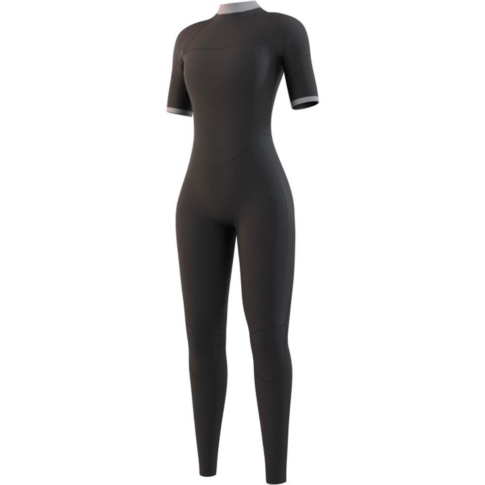 Mystic Brand Shortarm 3/2mm zip sul retro Flatlock donne Night blu 3