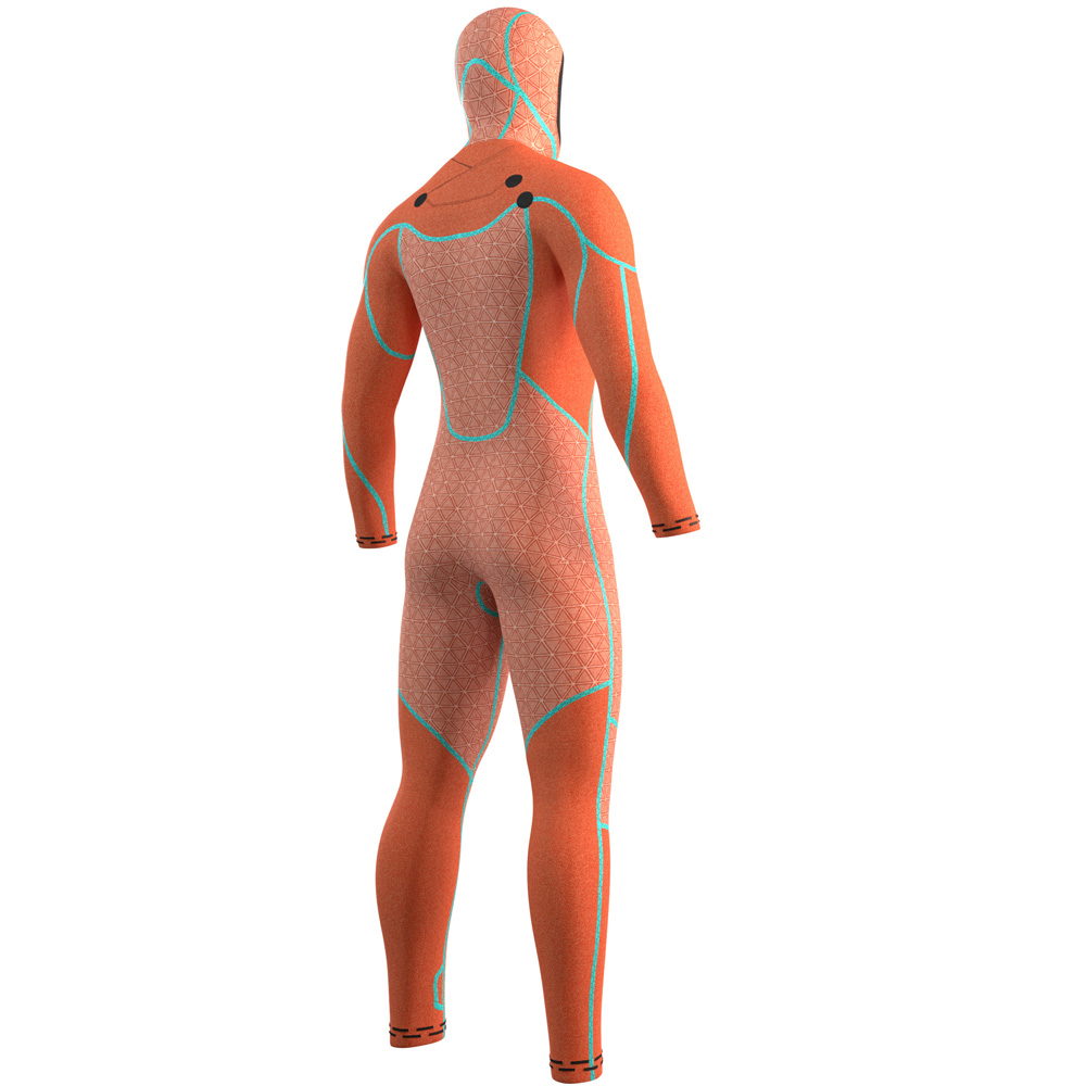 Mystic Voltt Hooded fullsuit 6/4/3 mm zip al petto uomo nero 4