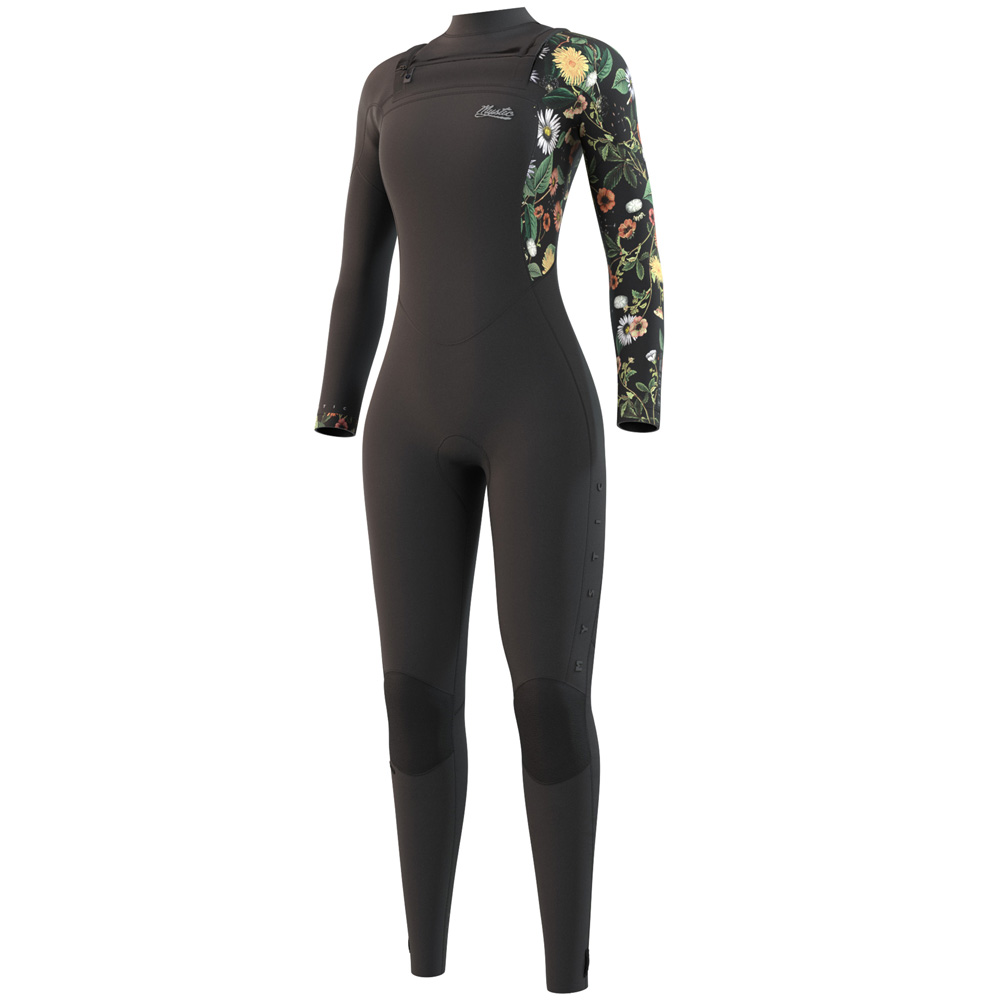 Mystic Jayde fullsuit 4/3mm doppia zip sul petto da donna nero foto 1