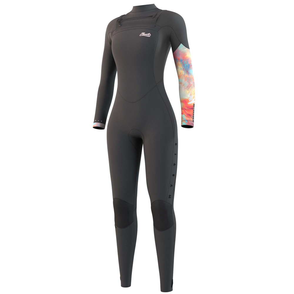 Mystic Jayde fullsuit 3/2mm doppia zip petto donna grigio scuro foto 1