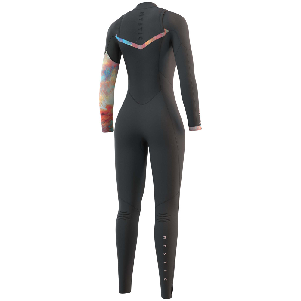 Mystic Jayde fullsuit 3/2mm doppia zip petto donna grigio scuro 2