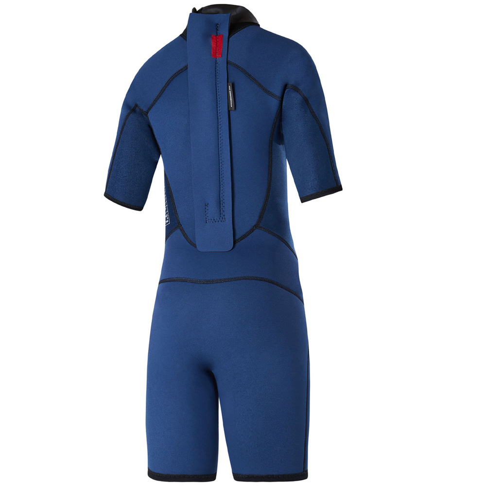 Mystic Star Shorty 2/3mm muta adolescente blu notte con cerniera posteriore 4