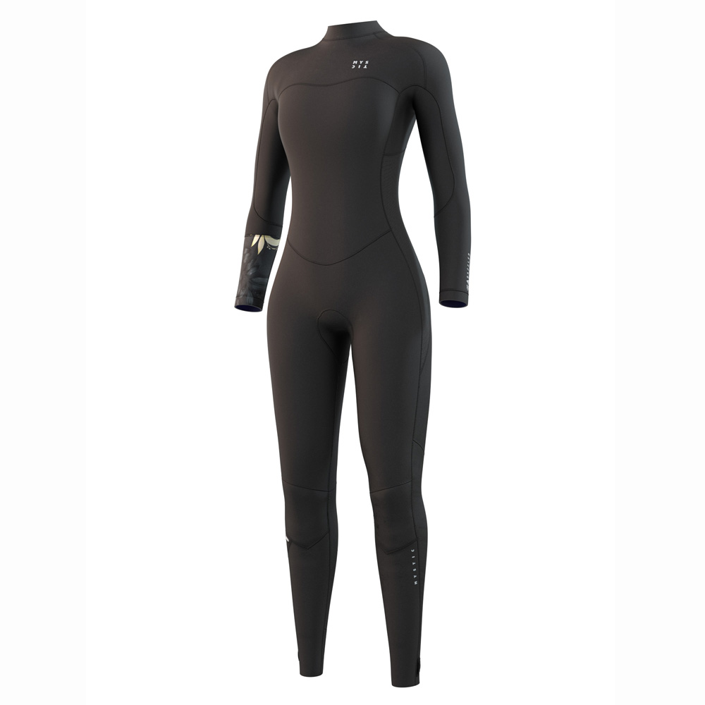 Dazzled Fullsuit 4/3mm con zip posteriore donna nero