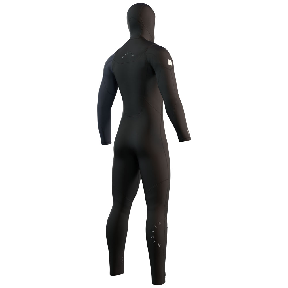Mystic Marshall Hooded Fullsuit 5/3mm Frontzip muta da uomo nera 2