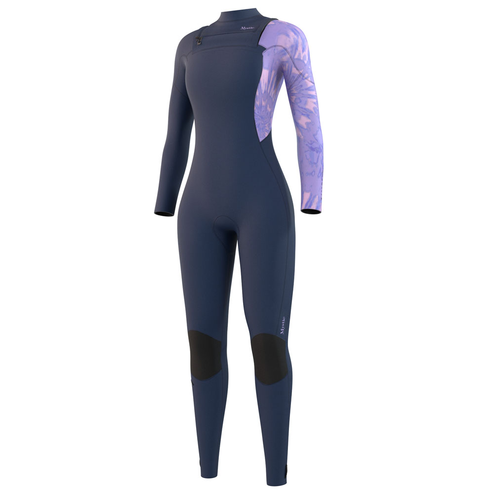 Jayde fullsuit 5/4mm doppia zip sul petto donna blu navy