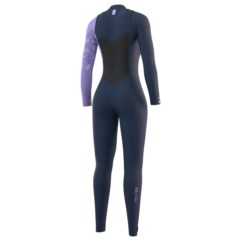 Mystic Jayde fullsuit 3/2mm con zip sul petto donna blu navy 2