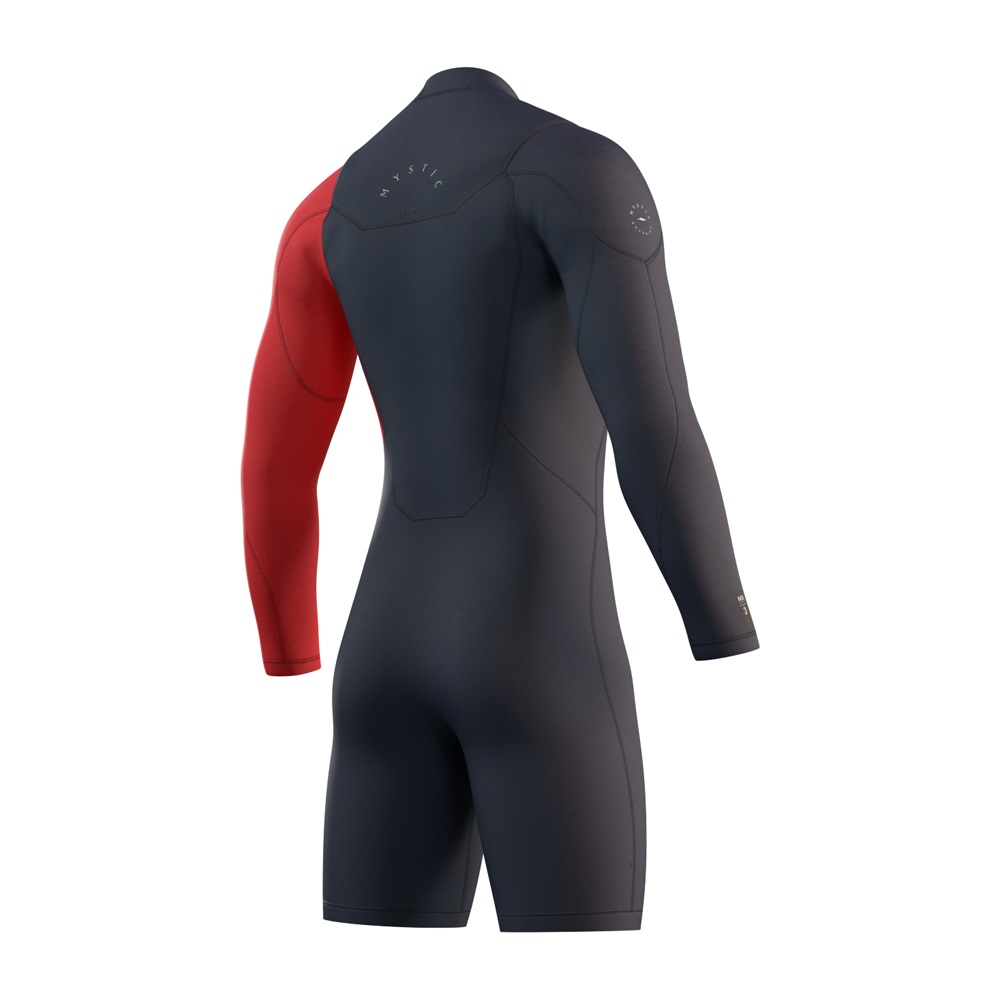 Marshall Longarm Shorty 3/2mm Frontzip muta uomo navy/rosso