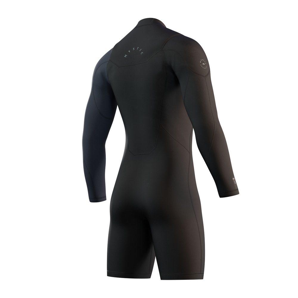 Mystic Marshall Longarm Shorty 3/2mm Frontzip muta uomo nero 2