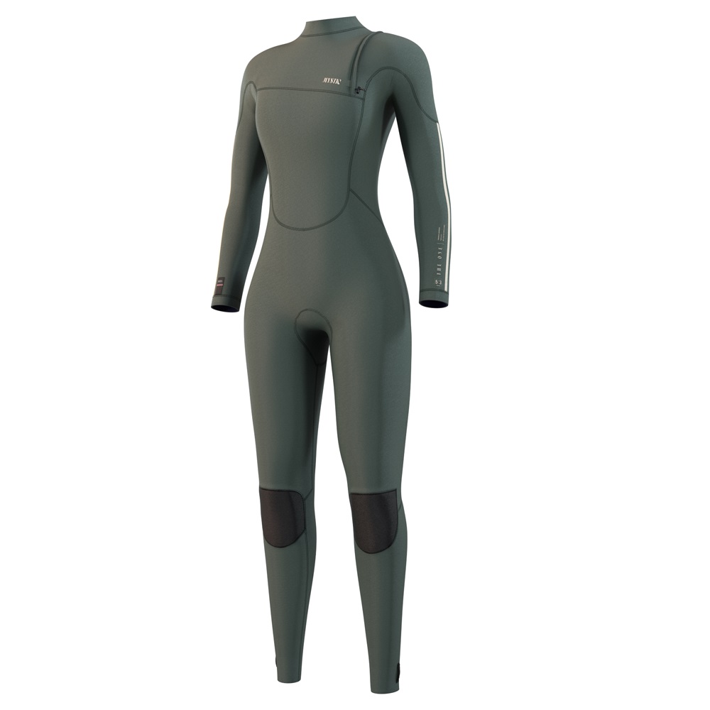 Mystic The One Fullsuit 4/3mm Zipfree muta da donna verde oliva foto 1
