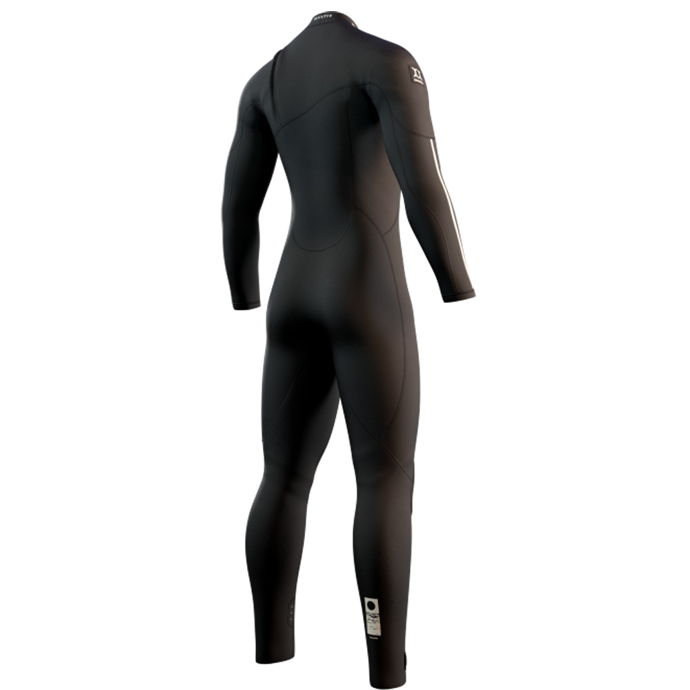 Mystic The One Fullsuit 4/3 mm muta da uomo nera zipfree 2