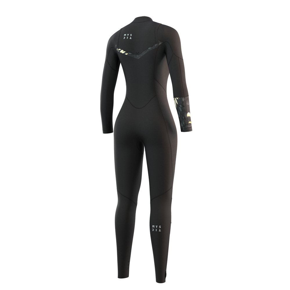 Mystic Dazzled fullsuit 4/3 mm donne nero zip sul petto 2