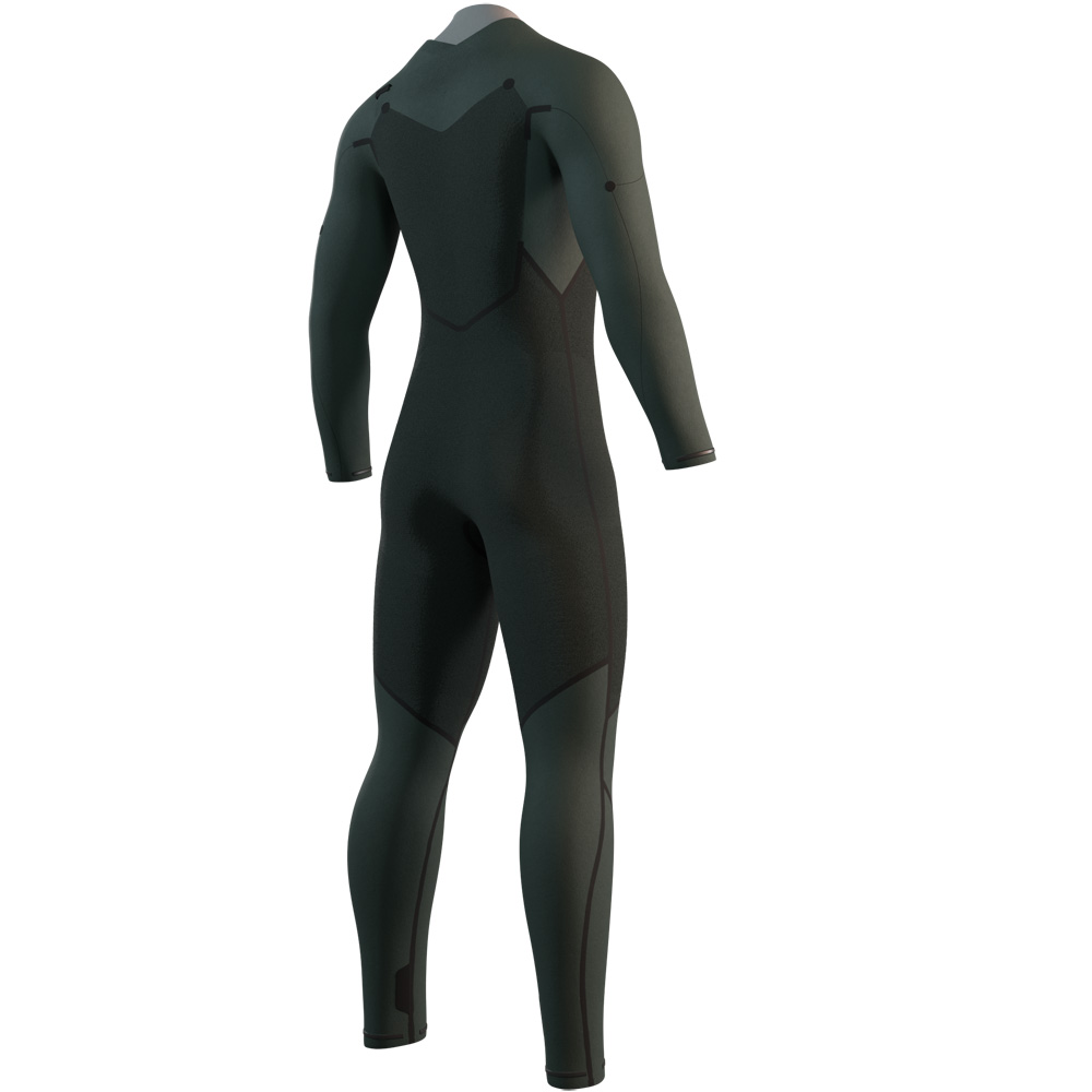 Mystic Motion Fullsuit 5/3 mm muta uomo nera con cerniera frontale 4