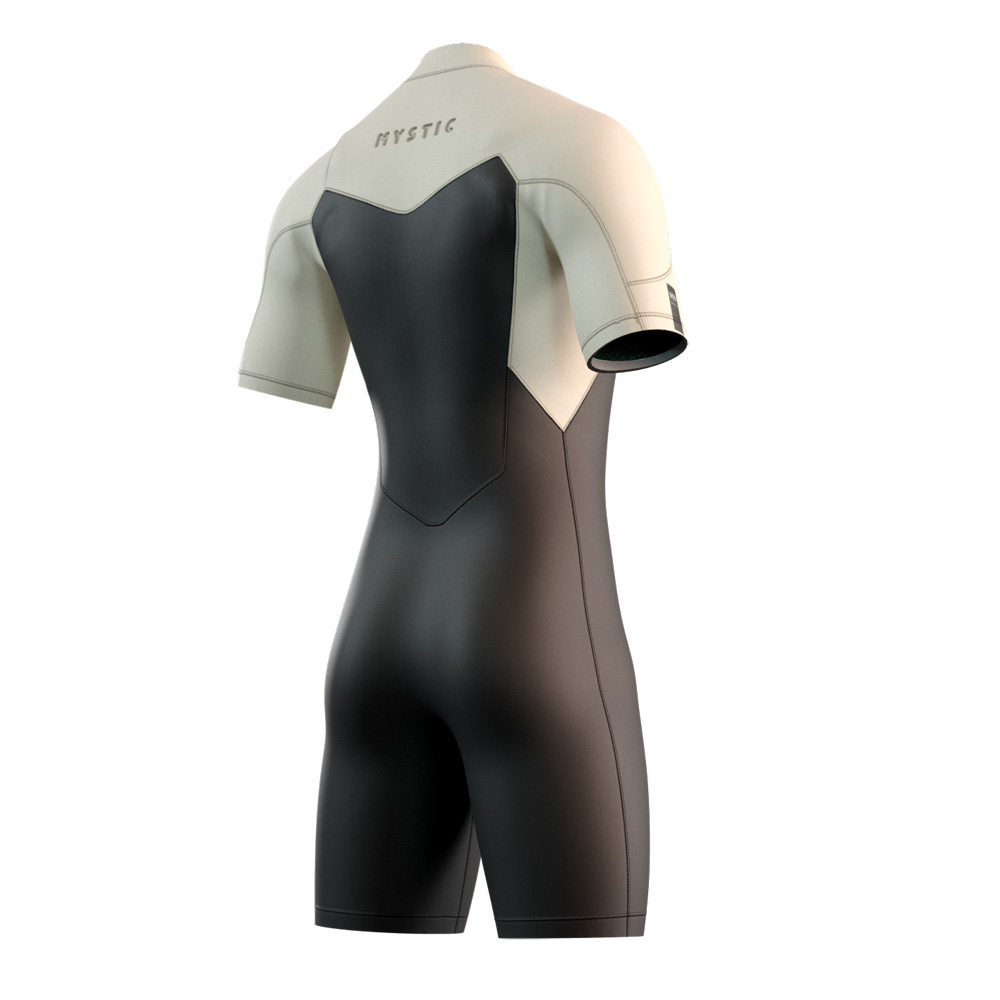 Mystic Motion shorty 3/2 mm borstrits heren zwart/zand 2