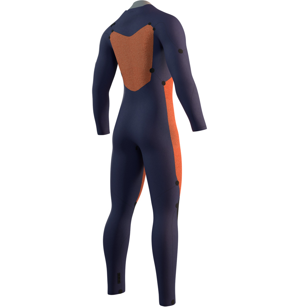 Mystic Stella Fullsuit 5/3 mm muta uomo nera con cerniera frontale 4