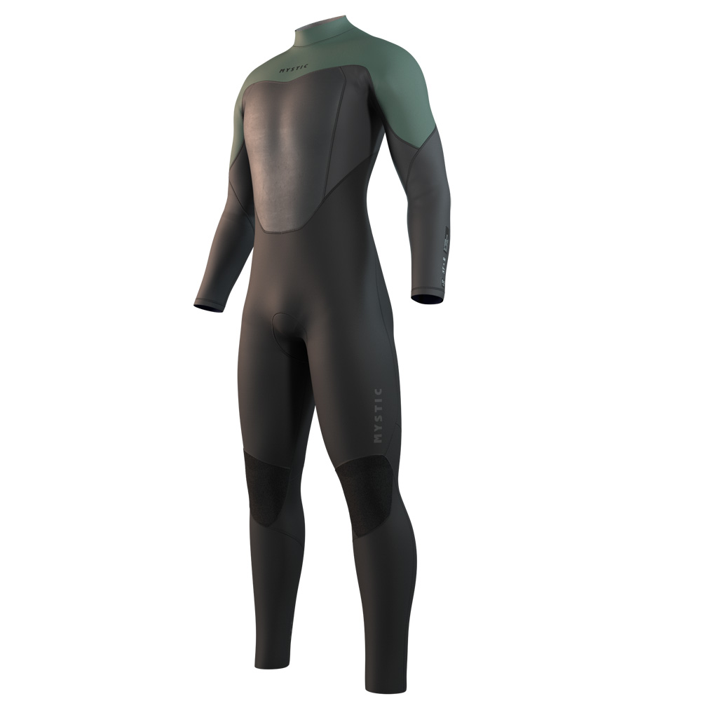 Mystic Star Fullsuit 5/3 mm muta uomo verde con cerniera frontale foto 1