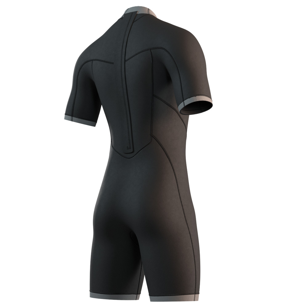 Mystic Brand Shorty 3/2 mm muta uomo blu con cerniera posteriore 4