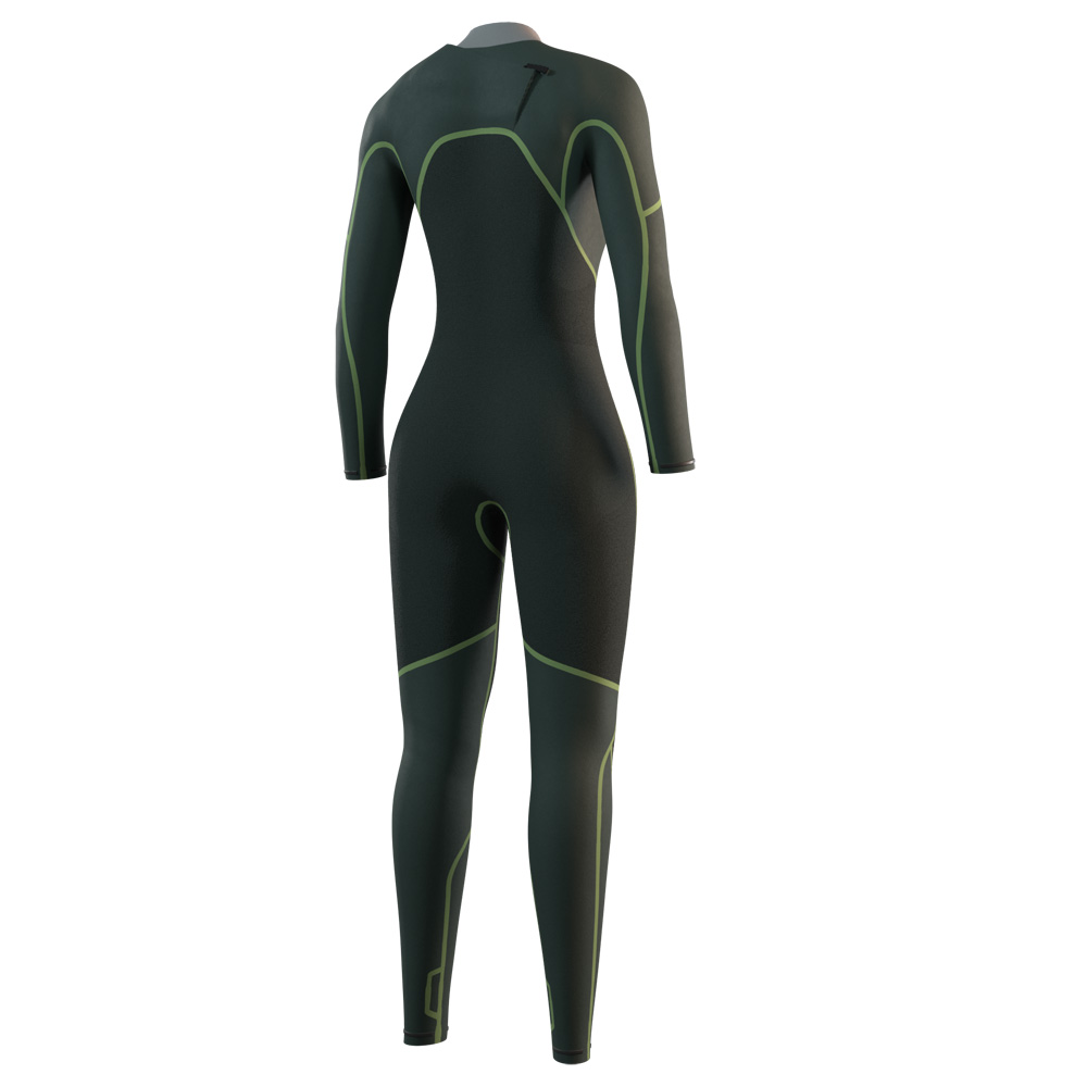 Mystic Evolve Fullsuit 4/3 mm muta donna nera con cerniera frontale 4