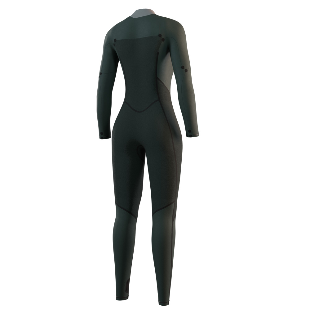 Mystic Haven Fullsuit 4/3 mm muta donna nera con cerniera frontale 4