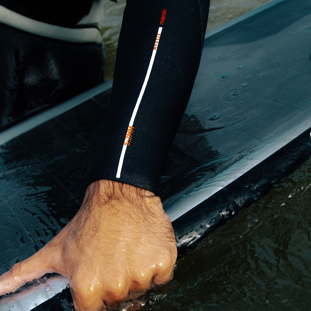 Mystic Majestic fullsuit 5/3mm zip frontale uomo grigio 7