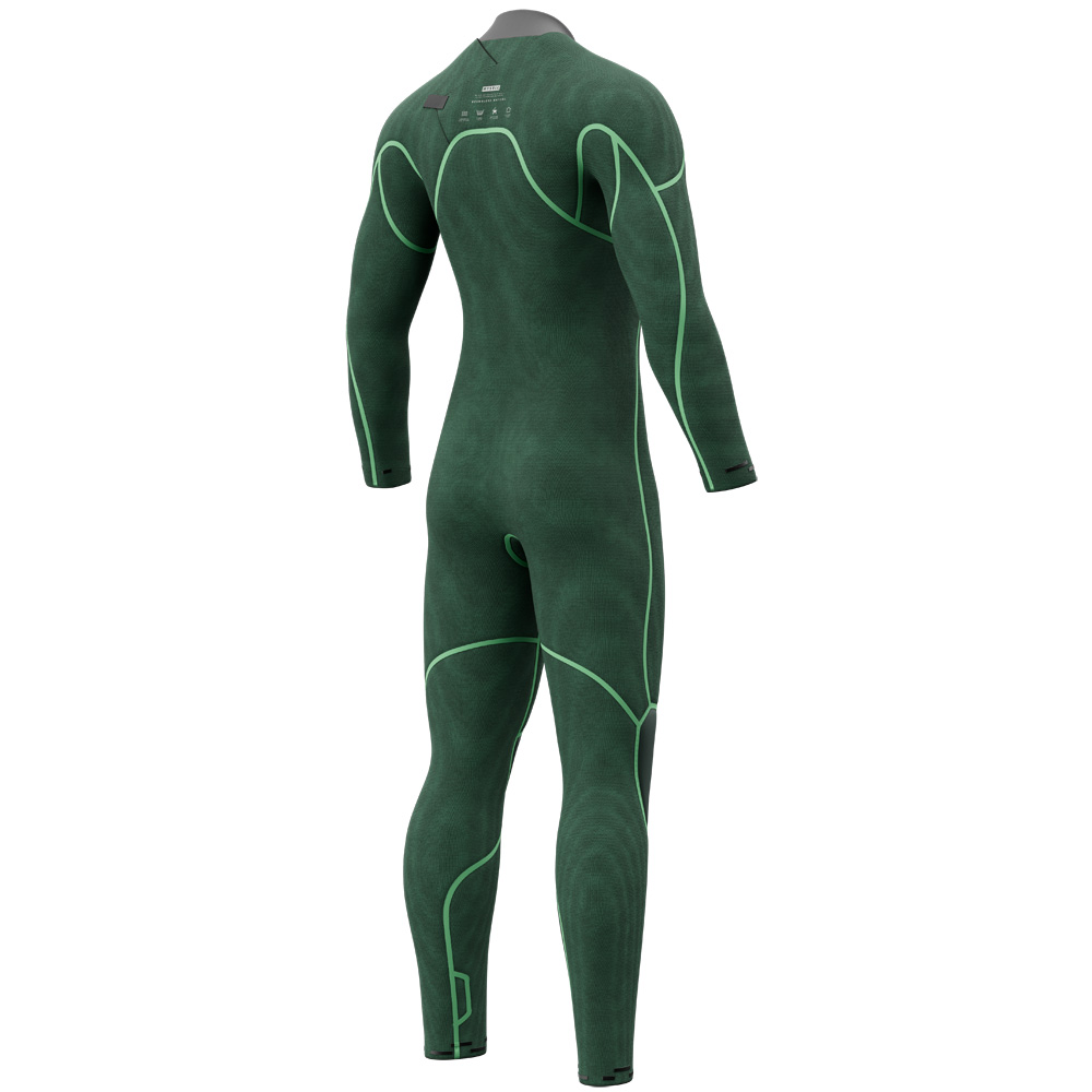 Mystic Majestic fullsuit 3/2 mm cerniera frontale uomo teal 4
