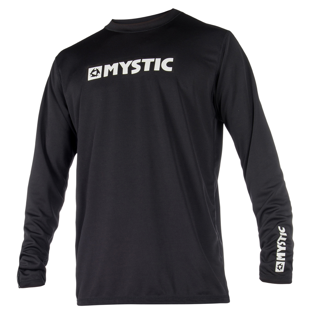 Maglia a maniche lunghe rash guard Star LS nera da uomo