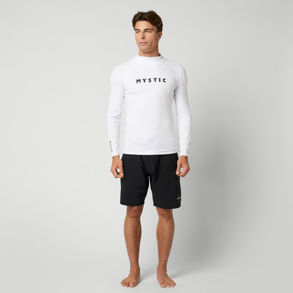 Mystic Maglia a maniche lunghe da uomo bianca Star rash guard LS 3