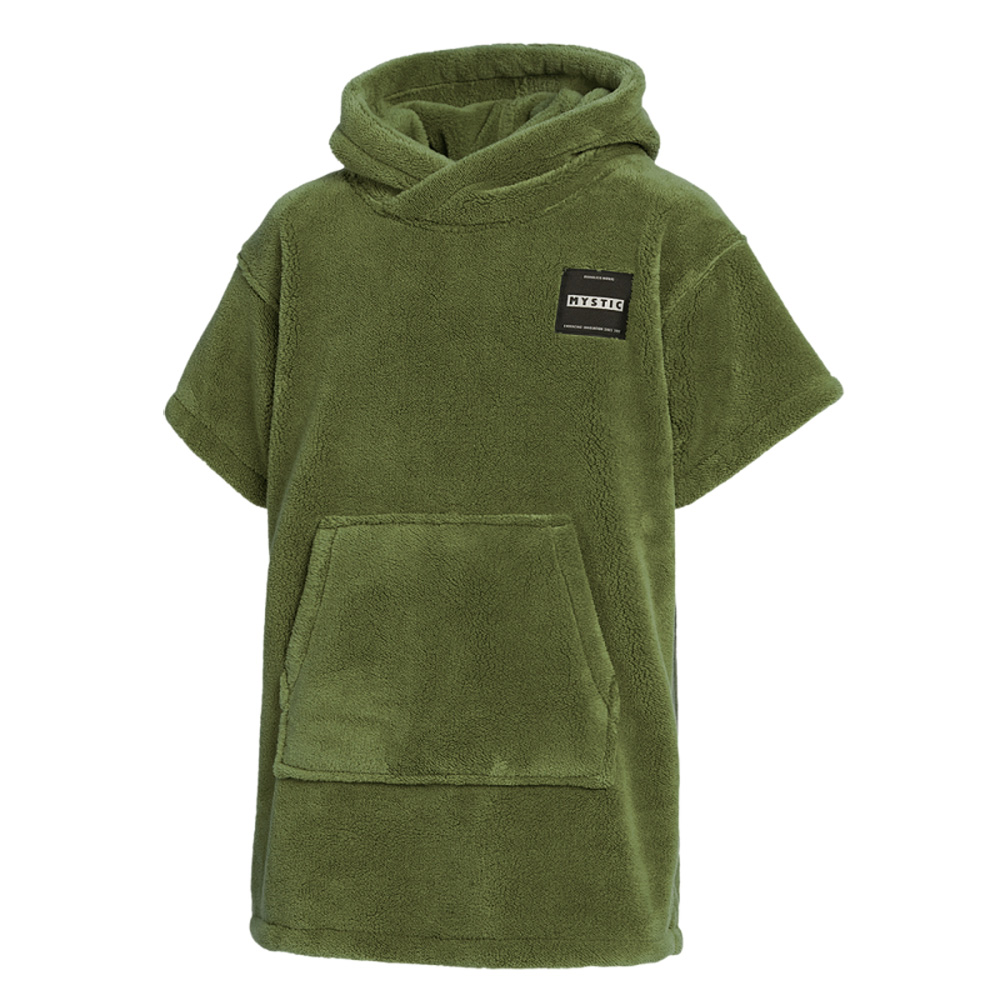 Teddy poncho bambini verde oliva