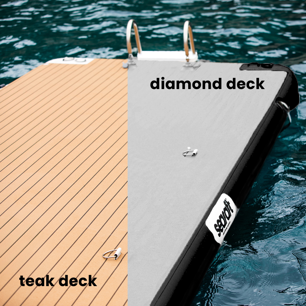 SeaRaft Teak Deck nero small piattaforma gonfiabile 6
