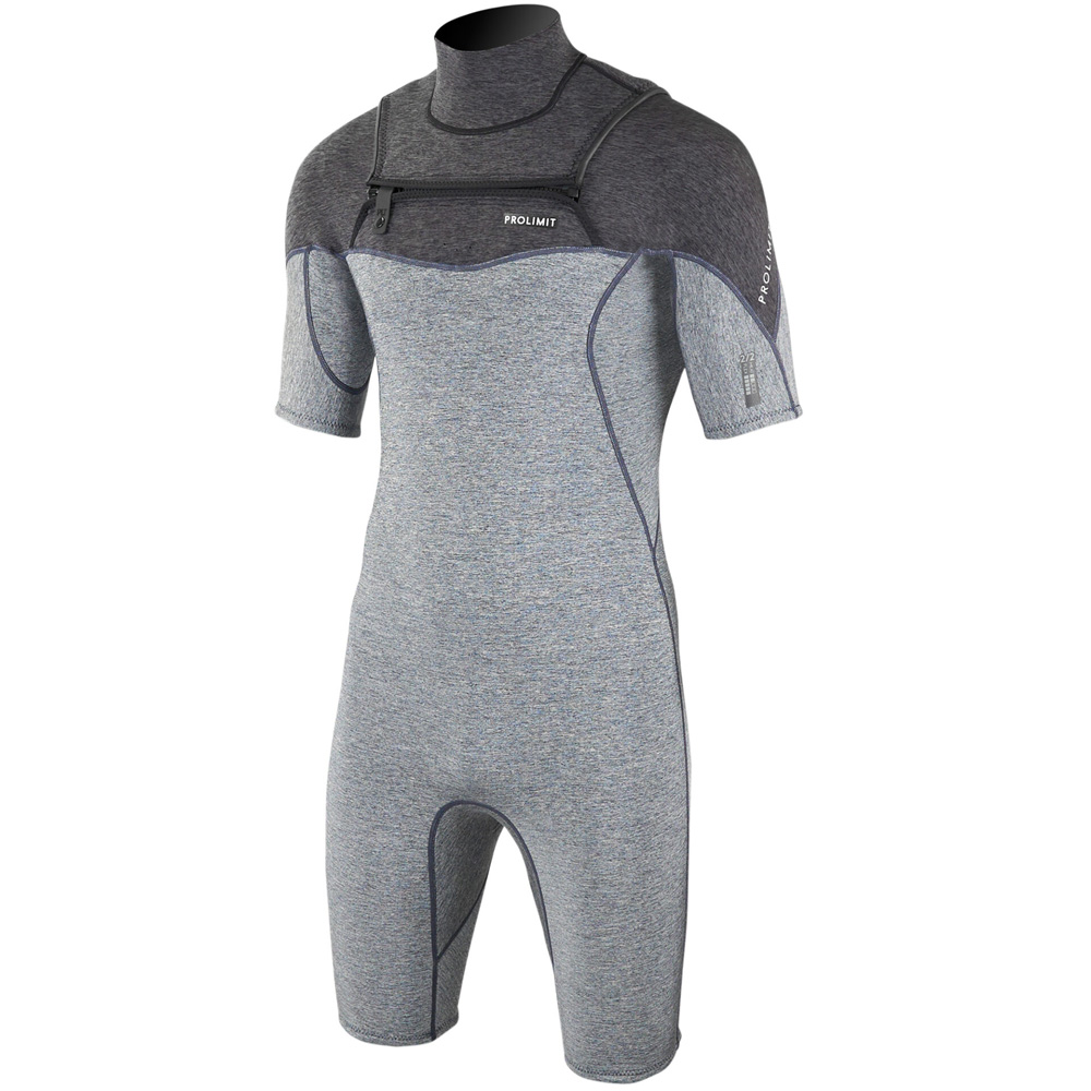 Prolimit Mercury Freezip 3/2mm Frontzip muta da uomo grigio/nero 2