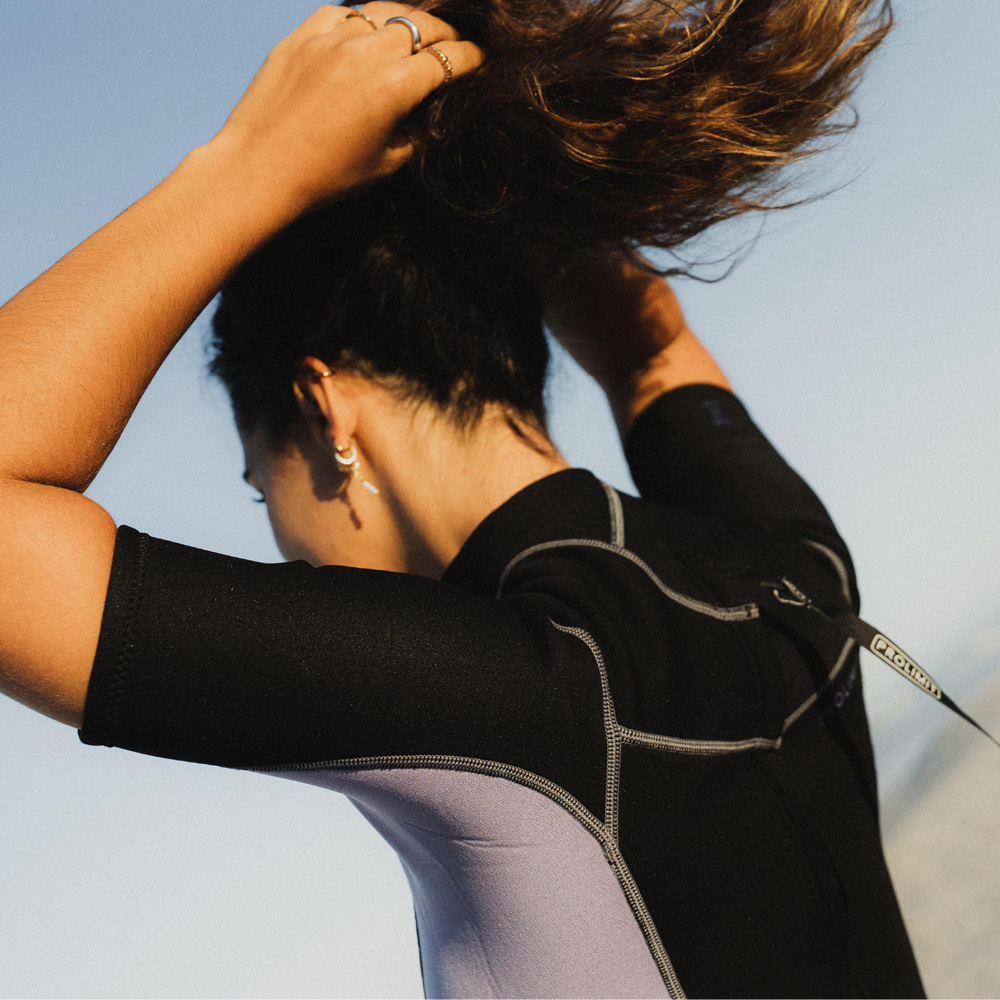 Prolimit Edge shorty 2/2mm muta donna cerniera posteriore lila 8