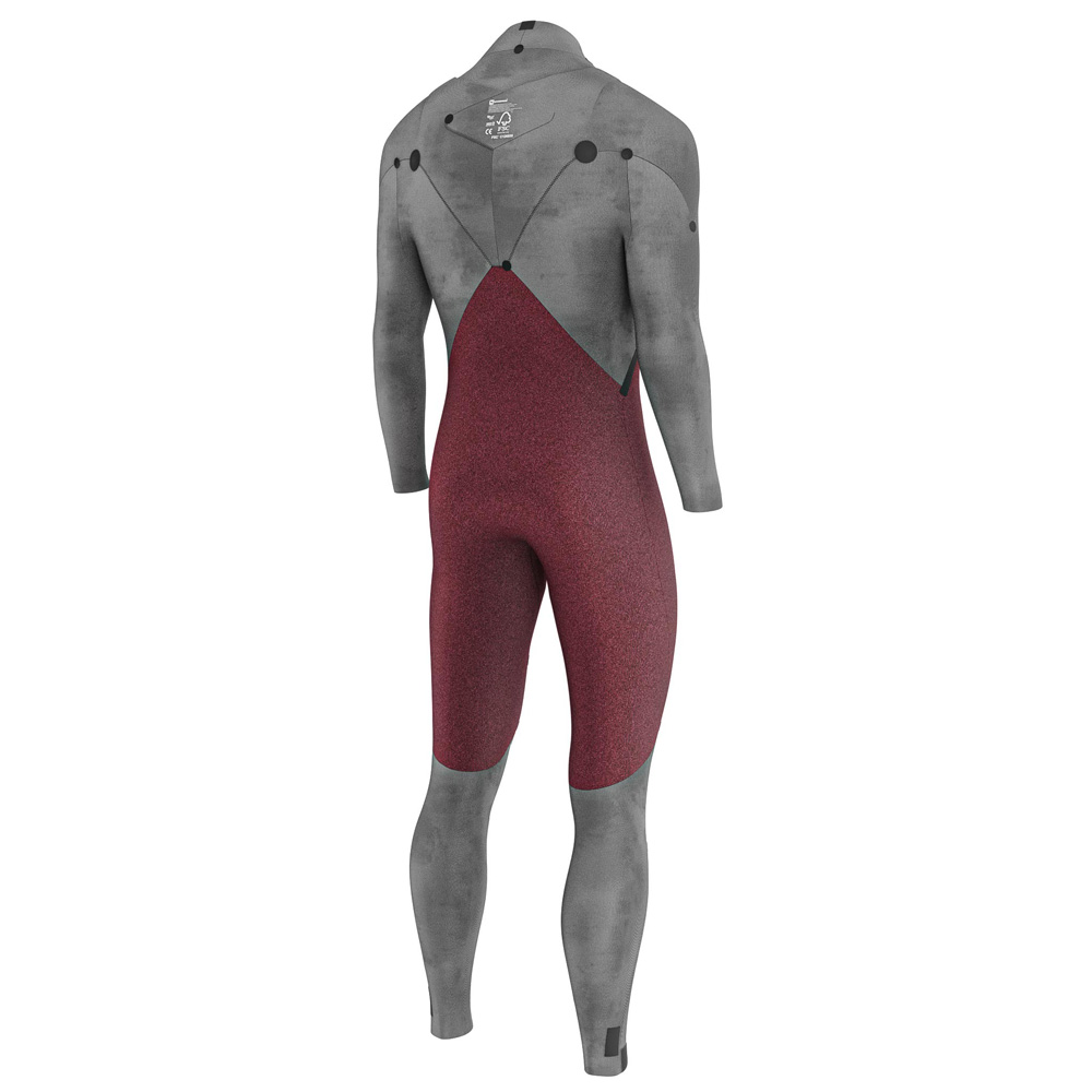 Prolimit PF3 steamer 5/4 mm muta uomo cerniera frontale nera 9