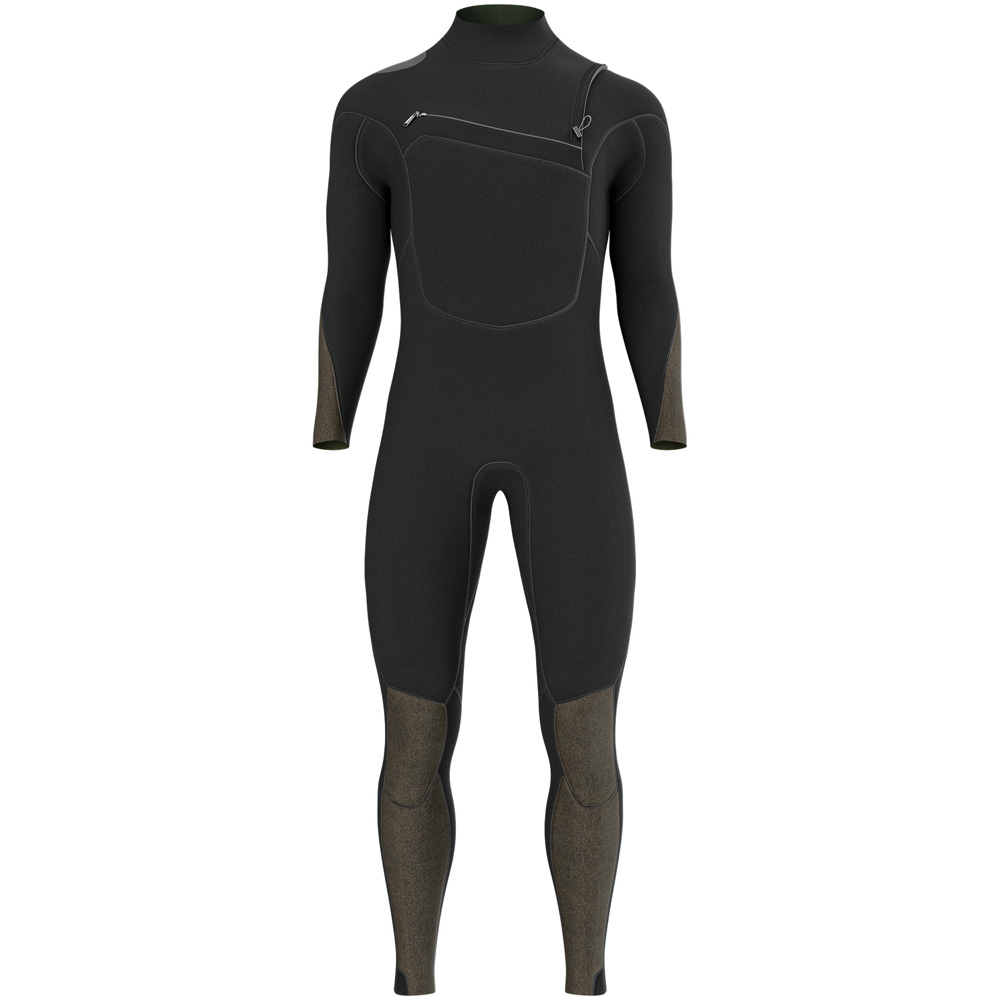 Prolimit Shield foil steamer 4/3 mm muta uomo con zip frontale nera 5