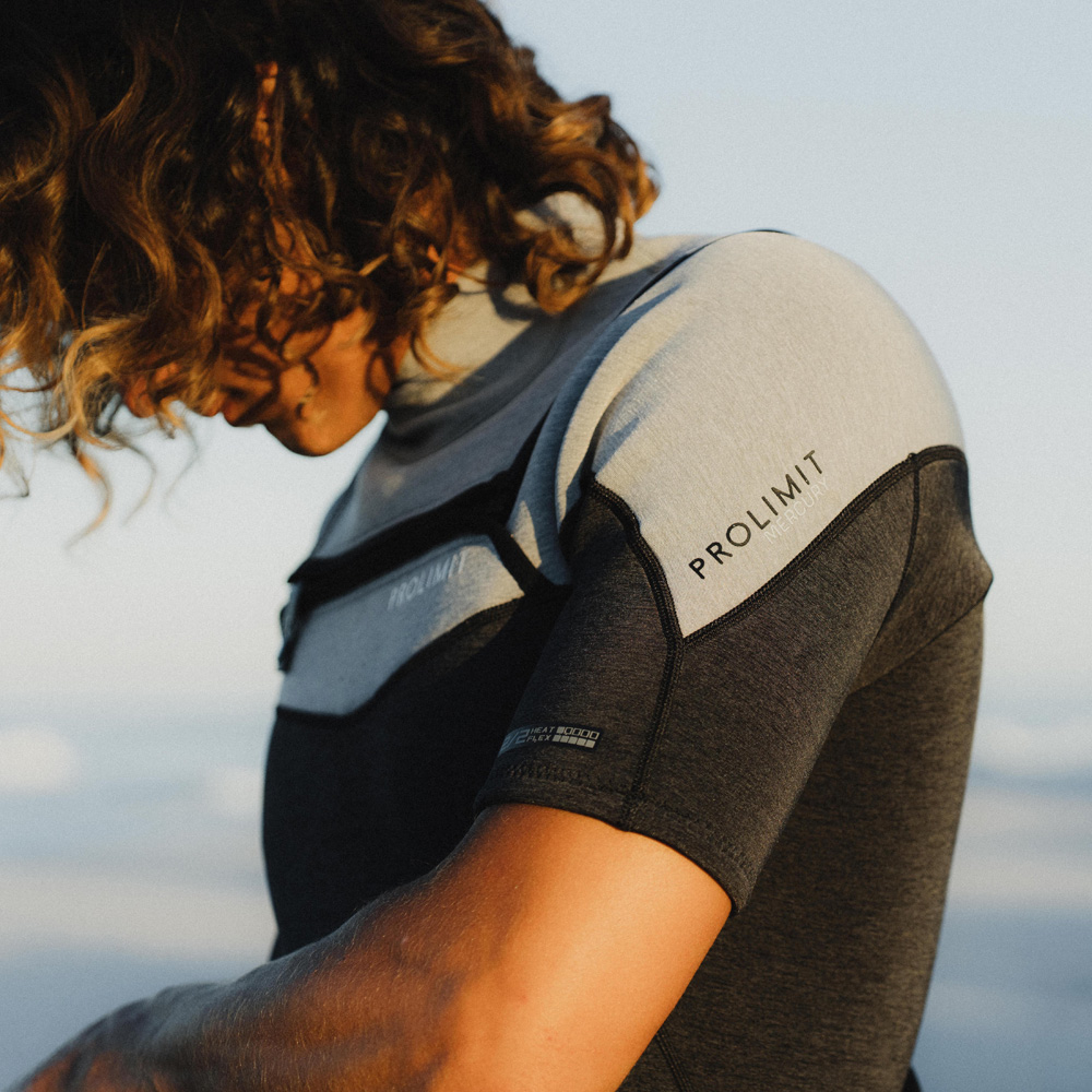 Prolimit Mercury shorty 2/2 mm muta uomo cerniera frontale grigia 5