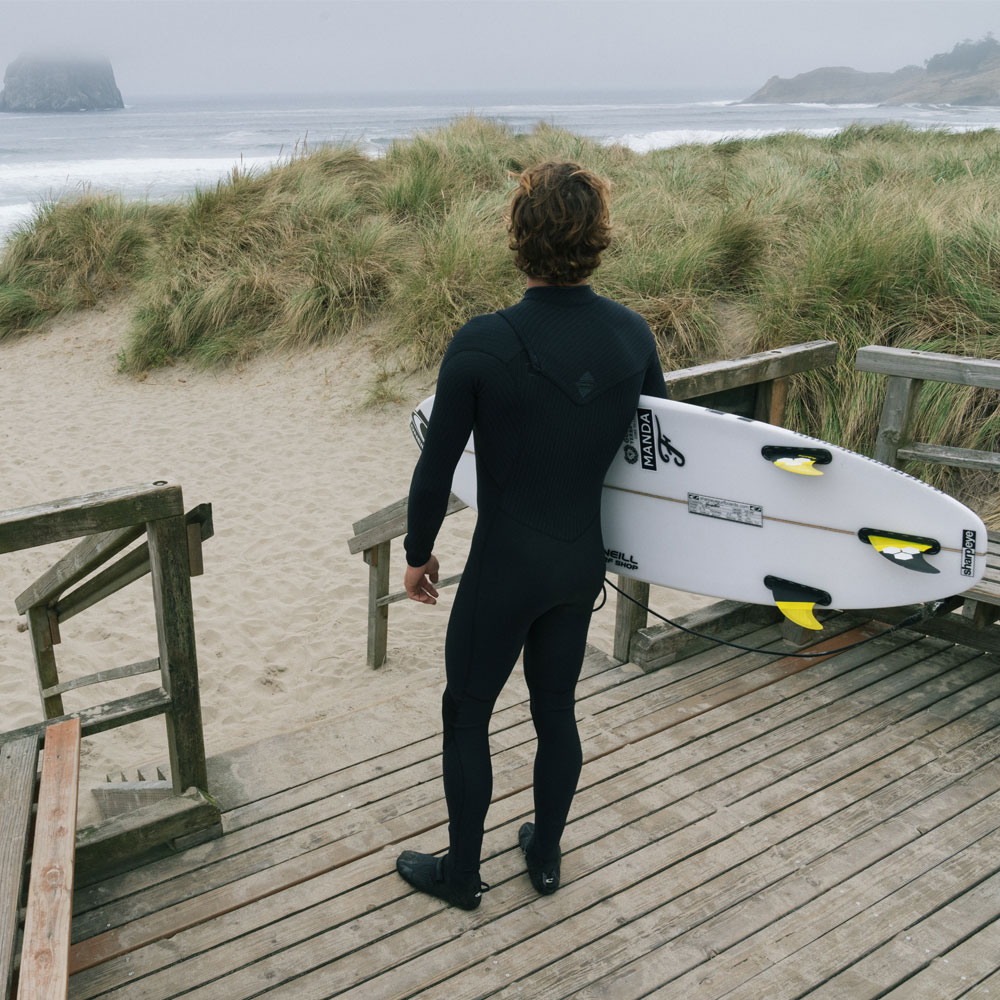 Oneill Epic 5/4 tuta intera con zip posteriore uomo nera 3