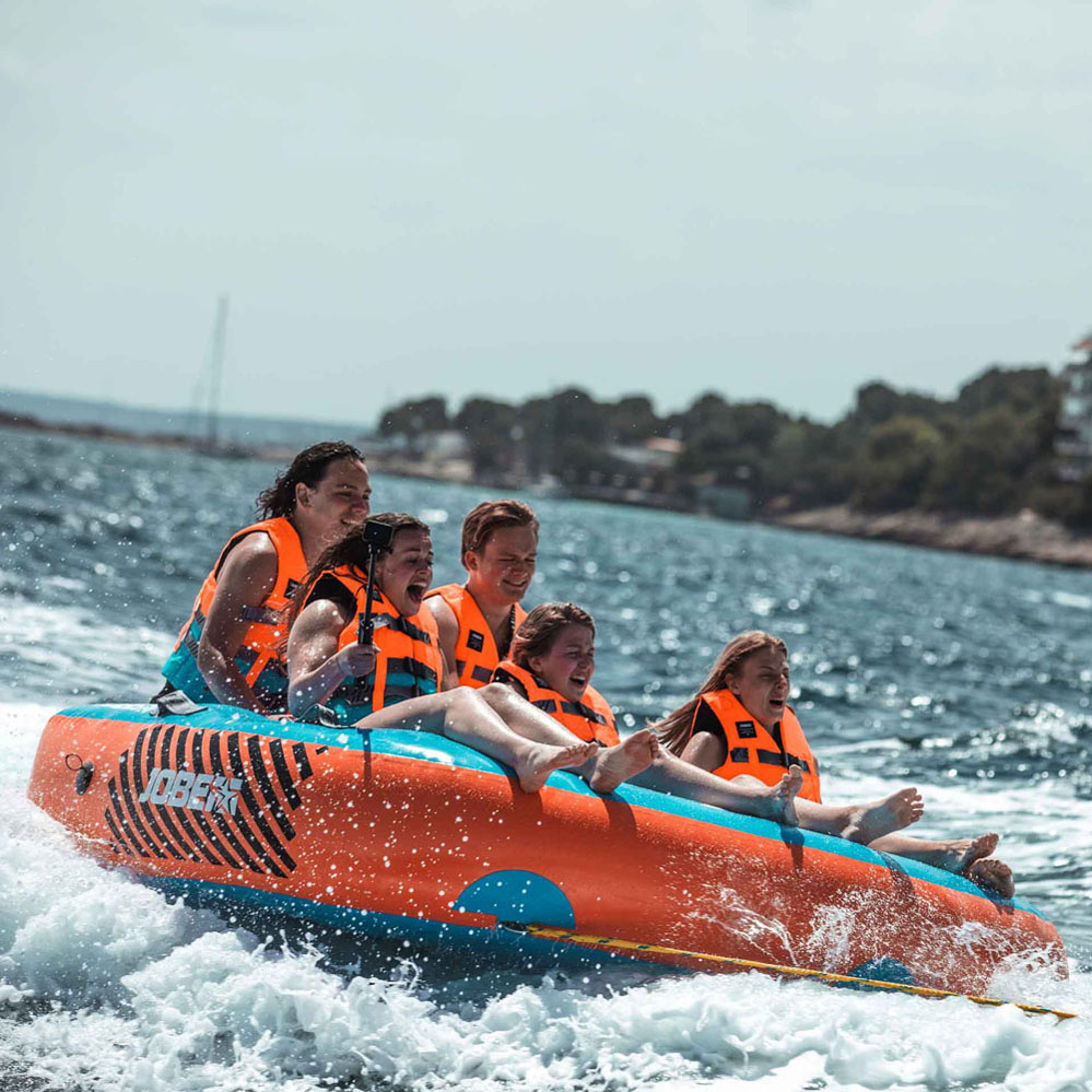 Noleggio giubbotto salvagente arancione blu