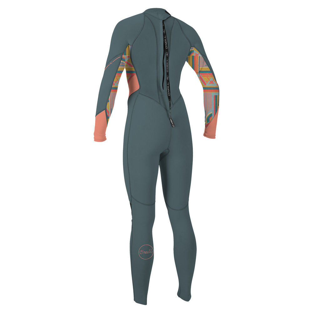 Oneill Bahia fullsuit 3/2 zip posteriore donna grigio 2