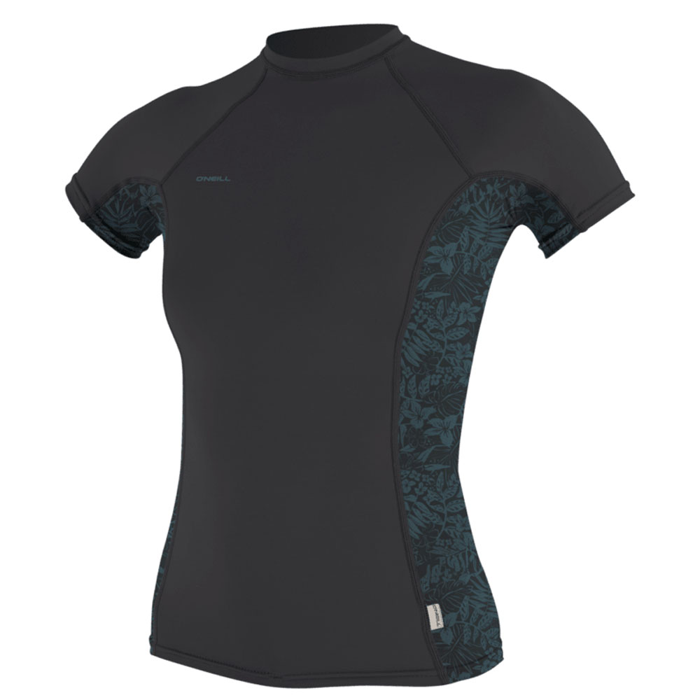 Oneill Hyperfreak rash guard donne nero con stampa foto 1