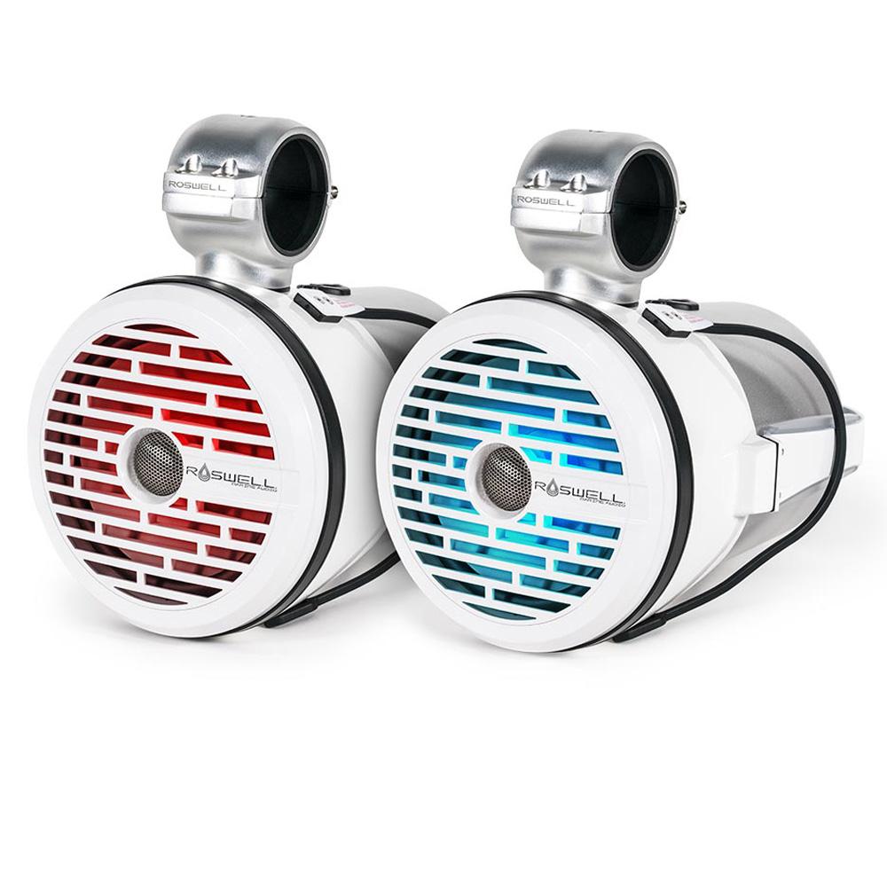 altoparlanti per torre di wakeboard 8 pollici Roswell R1 con griglia bianca