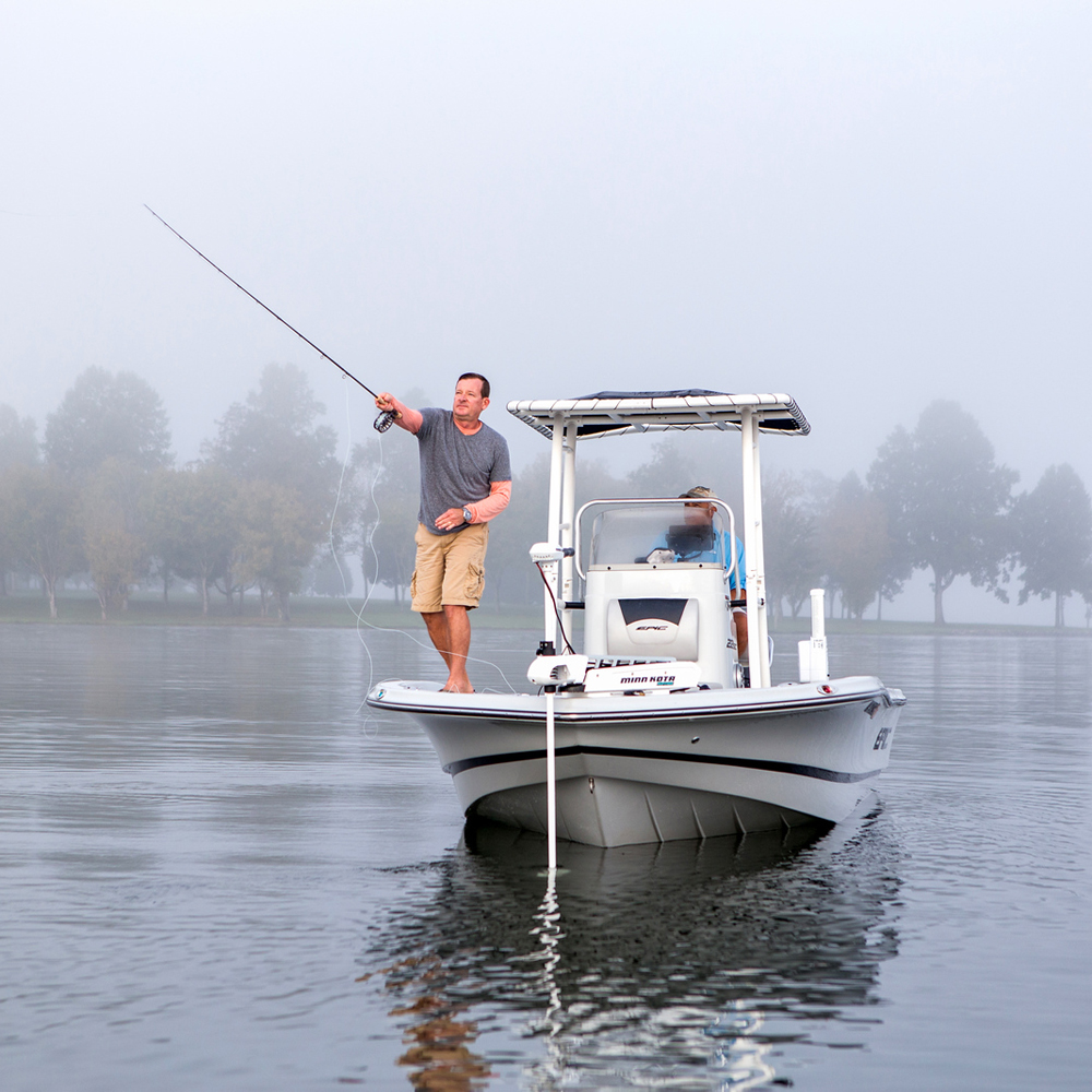 Fishmaster Original T-Top bianco con tela rossa 13