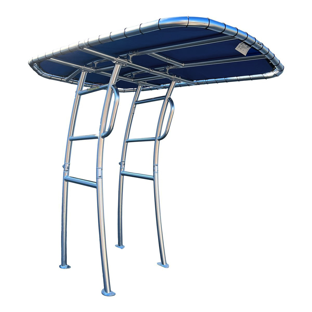 Fishmaster Pro T-Top lucidato con tela blu navy 6